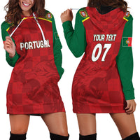 Portugal Rugby Custom Os Lobos Hoodie Dress Bandeira das Quinas Inspired