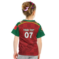 Portugal Rugby Custom Os Lobos Kid T Shirt Bandeira das Quinas Inspired