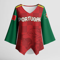 Portugal Rugby Custom Os Lobos Kimono Sleeve Blouse Bandeira das Quinas Inspired