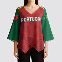 Portugal Rugby Custom Os Lobos Kimono Sleeve Blouse Bandeira das Quinas Inspired