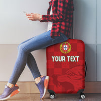 Portugal Rugby Custom Os Lobos Luggage Cover Bandeira das Quinas Inspired