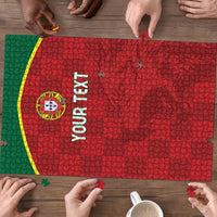 Portugal Rugby Custom Os Lobos Puzzle Bandeira das Quinas Inspired