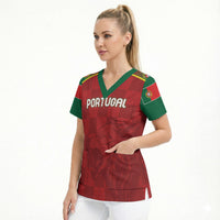Portugal Rugby Custom Os Lobos Scrub Top Bandeira das Quinas Inspired