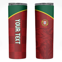 Portugal Rugby Custom Os Lobos Skinny Tumbler Bandeira das Quinas Inspired