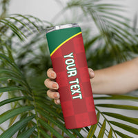 Portugal Rugby Custom Os Lobos Skinny Tumbler Bandeira das Quinas Inspired
