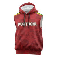 Portugal Rugby Custom Os Lobos Sleeveless Hoodie Bandeira das Quinas Inspired