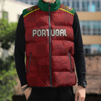 Portugal Rugby Custom Os Lobos Sleeveless Puffer Jacket Bandeira das Quinas Inspired