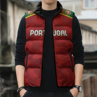 Portugal Rugby Custom Os Lobos Sleeveless Puffer Jacket Bandeira das Quinas Inspired