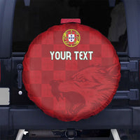 Portugal Rugby Custom Os Lobos Spare Tire Cover Bandeira das Quinas Inspired