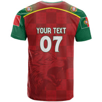 Portugal Rugby Custom Os Lobos T Shirt Bandeira das Quinas Inspired
