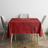 Portugal Rugby Custom Os Lobos Tablecloth Bandeira das Quinas Inspired