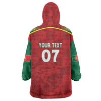 Portugal Rugby Custom Os Lobos Wearable Blanket Hoodie Bandeira das Quinas Inspired