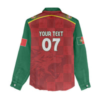 Portugal Rugby Custom Os Lobos Women Casual Shirt Bandeira das Quinas Inspired