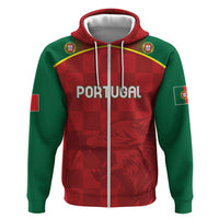 Portugal Rugby Custom Os Lobos Zip Hoodie Bandeira das Quinas Inspired