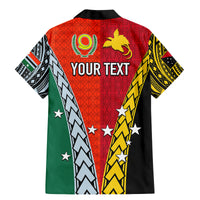 Personalised Papua New Guinea Mix Penama Family Matching Mermaid Dress and Hawaiian Shirt Tribal Patterns Half-Half Style LT7 - Wonder Print Shop