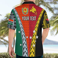 Personalised Papua New Guinea Mix Penama Hawaiian Shirt Tribal Patterns Half-Half Style - Wonder Print Shop