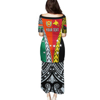 Personalised Papua New Guinea Mix Penama Puletasi Tribal Patterns Half-Half Style - Wonder Print Shop