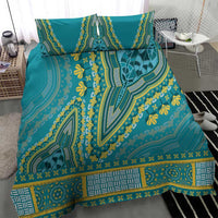 African Dashiki Bedding Set Luxury Teal LT7 - Wonder Print Shop