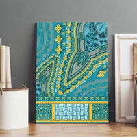 African Dashiki Canvas Wall Art Luxury Teal LT7 - Wonder Print Shop