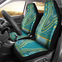 African Dashiki Car Seat Cover Luxury Teal LT7 - Wonder Print Shop