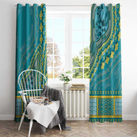 African Dashiki Window Curtain Luxury Teal - Wonder Print Shop