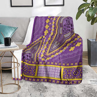 African Dashiki Blanket Luxury Violet