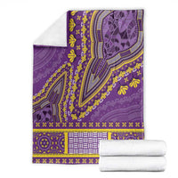 African Dashiki Blanket Luxury Violet