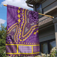 African Dashiki Garden Flag Luxury Violet - Wonder Print Shop