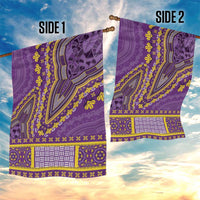 African Dashiki Garden Flag Luxury Violet - Wonder Print Shop