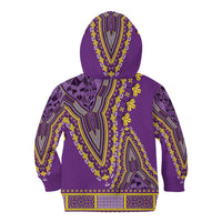 African Dashiki Kid Hoodie Luxury Violet - Wonder Print Shop
