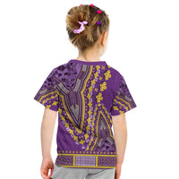 African Dashiki Kid T Shirt Luxury Violet - Wonder Print Shop