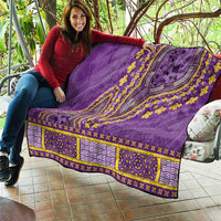 African Dashiki Quilt Luxury Violet - Wonder Print Shop