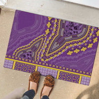 African Dashiki Rubber Doormat Luxury Violet - Wonder Print Shop