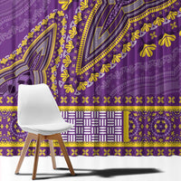 African Dashiki Window Curtain Luxury Violet - Wonder Print Shop