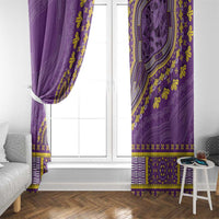 African Dashiki Window Curtain Luxury Violet - Wonder Print Shop