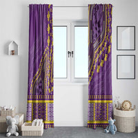 African Dashiki Window Curtain Luxury Violet - Wonder Print Shop