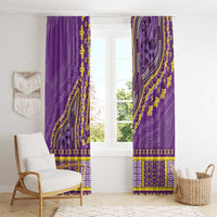 African Dashiki Window Curtain Luxury Violet - Wonder Print Shop