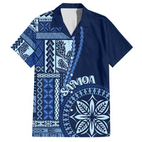 Samoa Siapo Motif Family Matching Puletasi Dress and Hawaiian Shirt Classic Style - Bue Ver - Wonder Print Shop