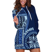 Samoa Siapo Motif Hoodie Dress Classic Style - Bue Ver - Wonder Print Shop