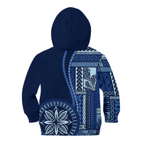 Samoa Siapo Motif Kid Hoodie Classic Style - Bue Ver - Wonder Print Shop