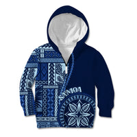 Samoa Siapo Motif Kid Hoodie Classic Style - Bue Ver - Wonder Print Shop
