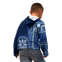 Samoa Siapo Motif Kid Hoodie Classic Style - Bue Ver - Wonder Print Shop
