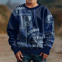 Samoa Siapo Motif Kid Ugly Christmas Sweater Classic Style - Bue Ver - Wonder Print Shop