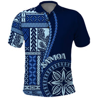 Samoa Siapo Motif Polo Shirt Classic Style - Bue Ver - Wonder Print Shop