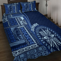Samoa Siapo Motif Quilt Bed Set Classic Style - Bue Ver - Wonder Print Shop
