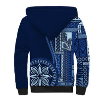 Samoa Siapo Motif Sherpa Hoodie Classic Style - Bue Ver - Wonder Print Shop