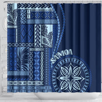 samoa-siapo-motif-shower-curtain-classic-style-bue-ver