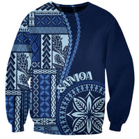 Samoa Siapo Motif Sweatshirt Classic Style - Bue Ver - Wonder Print Shop
