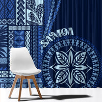Samoa Siapo Motif Window Curtain Classic Style - Bue Ver - Wonder Print Shop