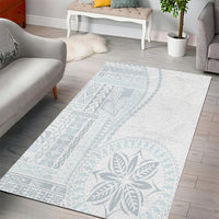 Samoa White Sunday Area Rug Classic Siapo Style LT7 - Wonder Print Shop